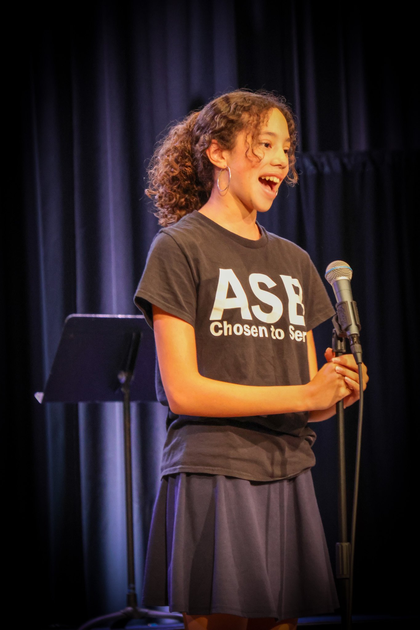 middle school students outside prayer